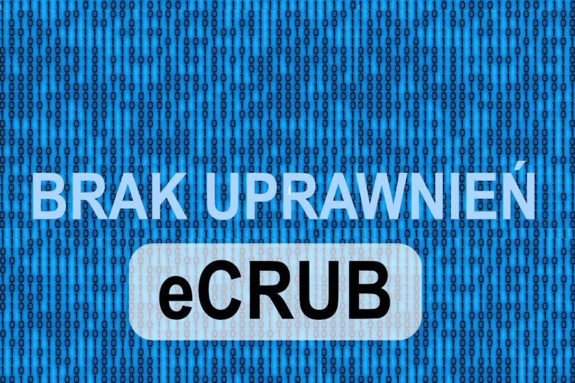 system e crub nie pokazuje uprawnień budowlanych