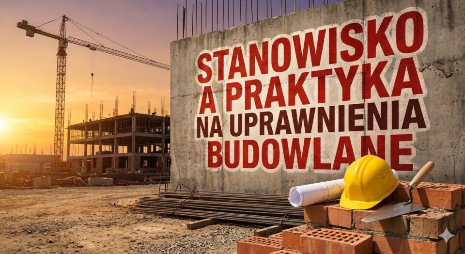stanowisko a praktyka na uprawnienia budowlane