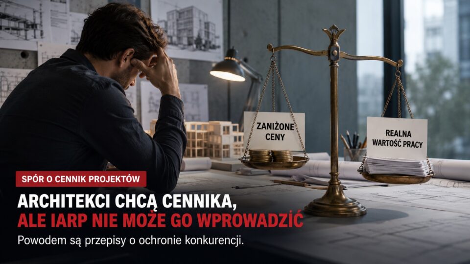 Ile powinien kosztować projekt? Architekci domagają się cennika, ale IARP nie może go wprowadzić