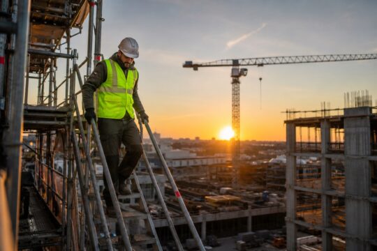 Wypadki przy pracy w budownictwie na tle innych branż – dane GUS obalają mit
